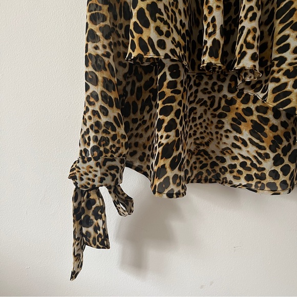 ASOS Cheetah Print Blouse - Picture 3 of 4